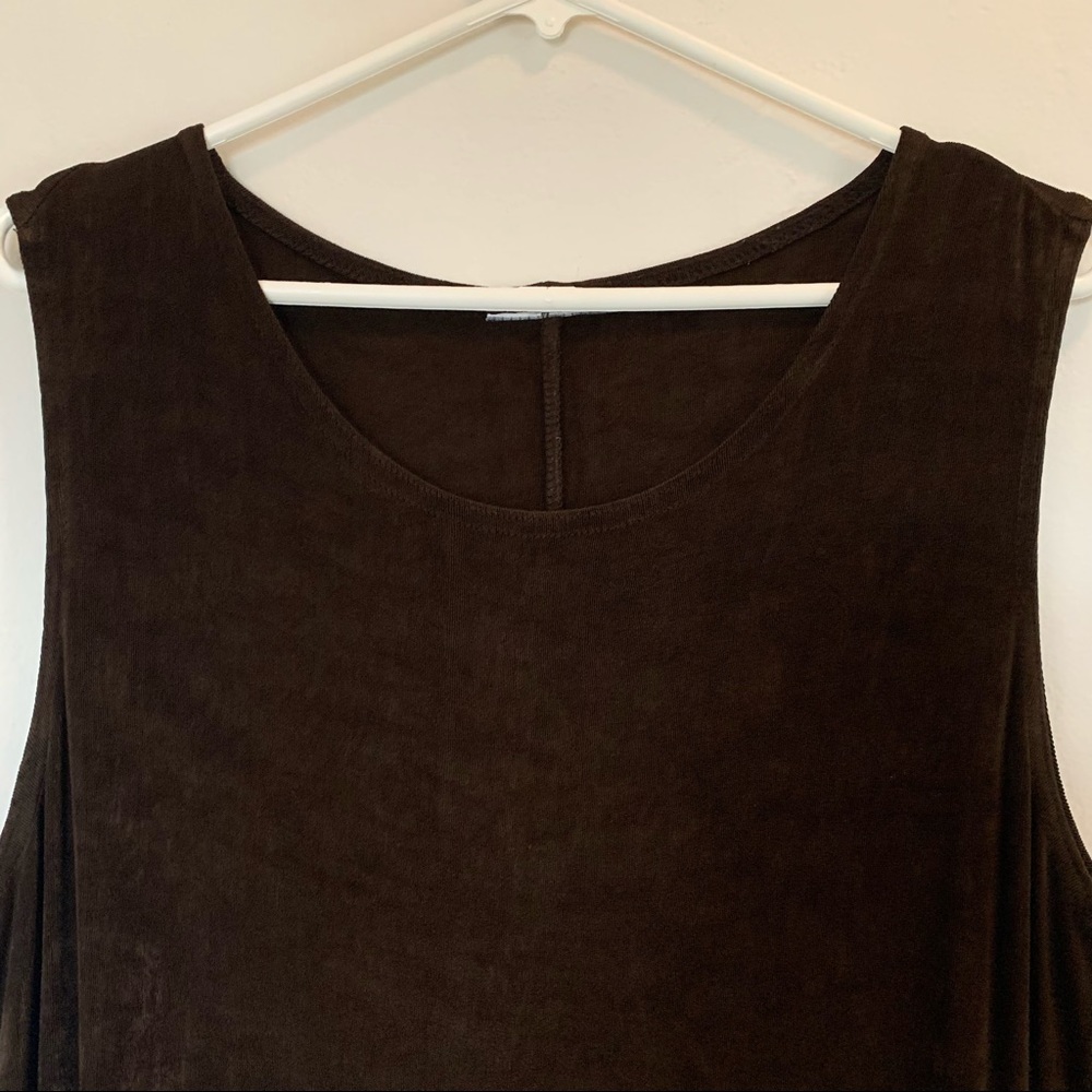 Dark Brown Tank with Shimmery Highlights Size XL - Picture 4 of 12
